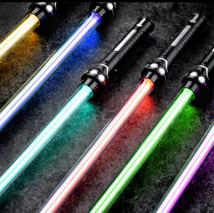 New RGB Lightsaber Laser Sword Toys Light Saber 7 Colors Change Kids Soundfonts Force FX FOC Blaster Toys Jedi Laser Sword Gifts