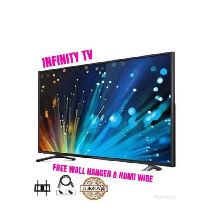 Infinity 32-Inch HD Digital Flat TV + Free Wall Hanger & HDMI Wire