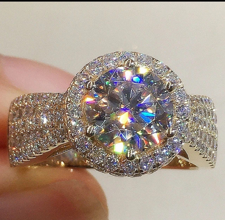 Engagement ring New Ring Eight Hearts and Eight Arrows Moissan Diamonds Adjustable End Ring for Women