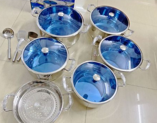 14PCS COOKWARE POT COMBINATION COVER