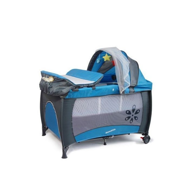 Mama Kids Baby Foldable Trend Yard Bed Cot With Canopy
