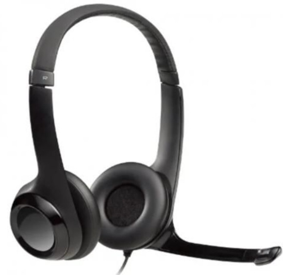 Logitech H390 USB Headset & Noise-canceling Microphone - Black