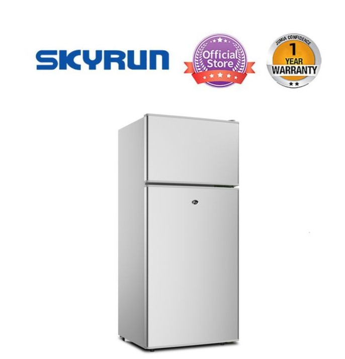 Skyrun 85 Litres Double Door Top Mount Fridge (BCD-108J) - Silver
