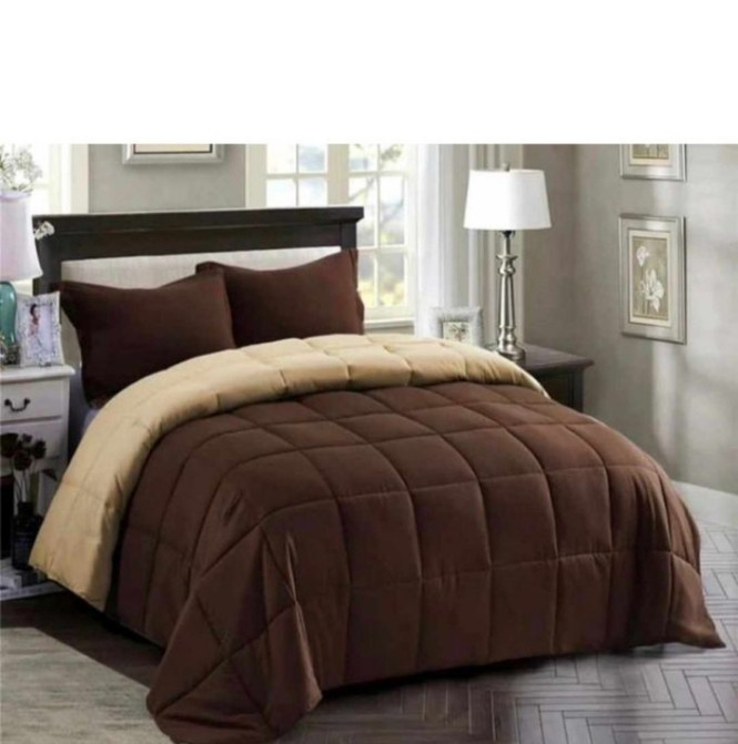 Plain Bed sheets, Duvet and 4 pillows cases