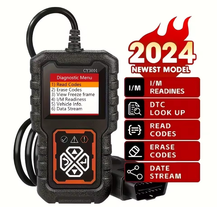 2024 OBDII Scanner Car Diagnostic Tool 3001 OBD2 Scanner, Engine Fault Code Reader Mode CAN Diagnostic Scan Tool for Obd2 Scanne