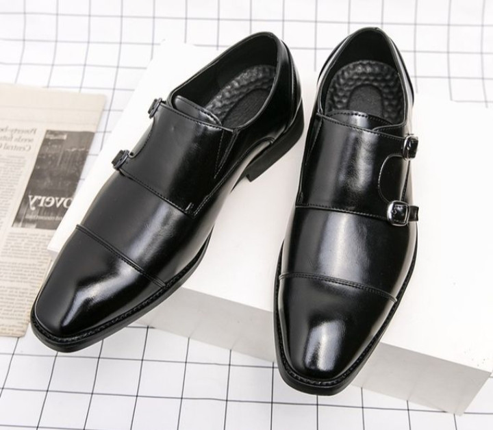 Mens Formal Shoes Fashion Crocodile Pattern Embossing Lefu Leather Shoes Brown