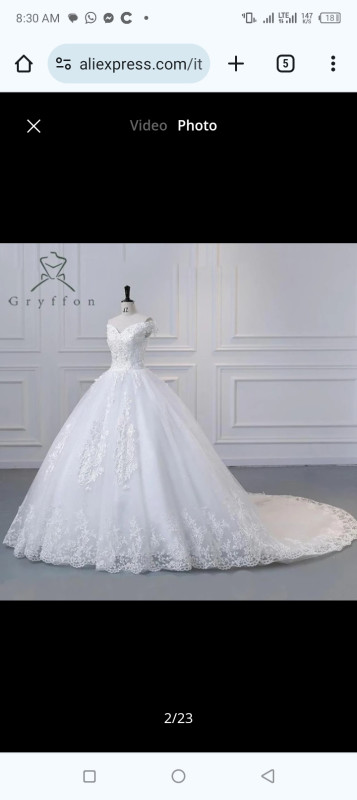 Wedding Dress Elegant Lace Boat Neck Luxury Ball Gown Real Photo Robe De Mariee Plus Size