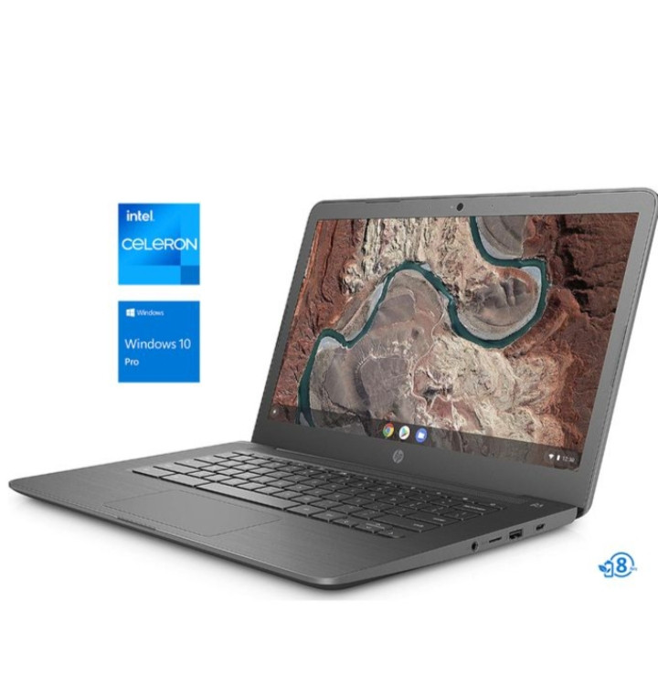 Hp Stream 11 Laptop- Intel Celeron - 64GB SSD 4GB RAM Windows 10 PRO+ Mouse & USB Light For Keyboard